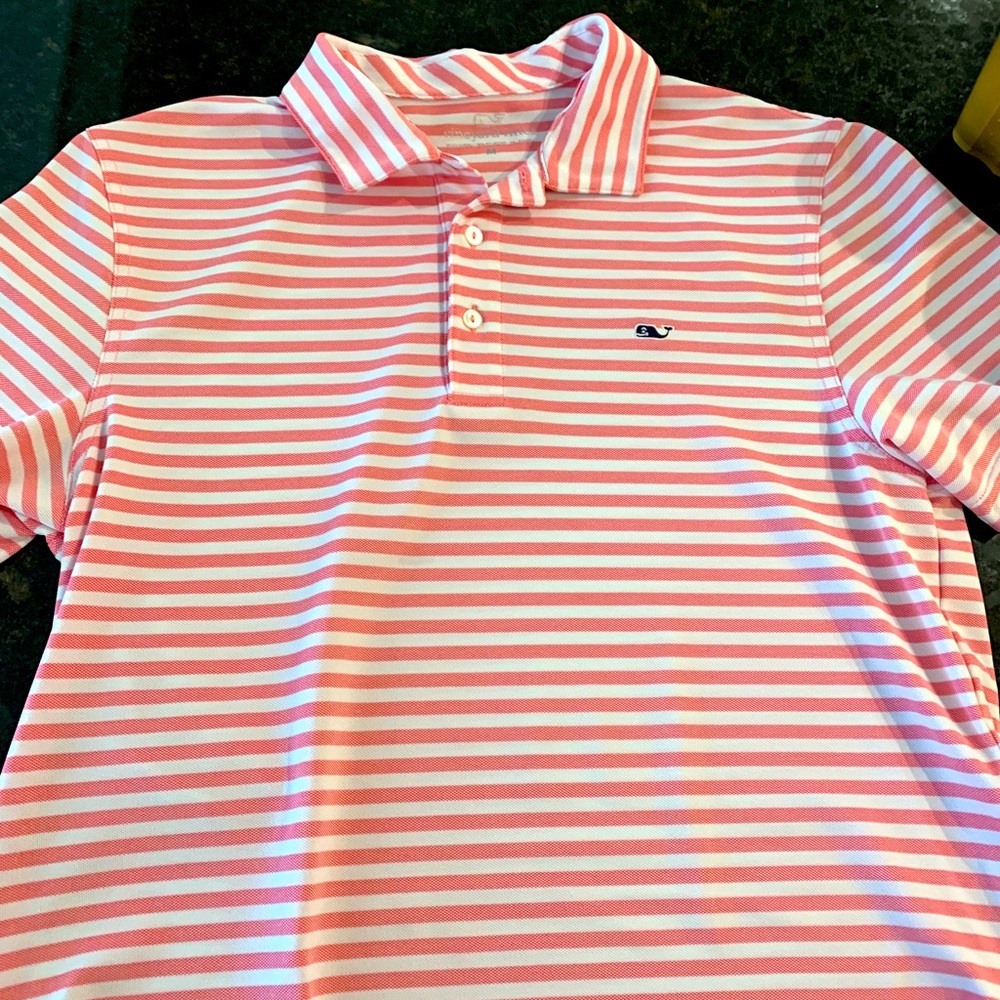 Vineyard vines  mens medium striped polo